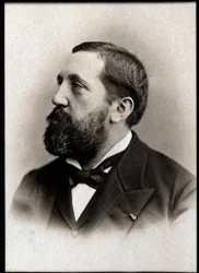 フランスの作曲家、エミール・ペサール（1843-1917）の肖像。